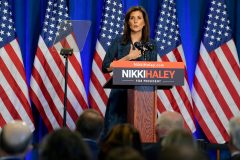Nikki Haley defiant in the face of oncoming Trump train