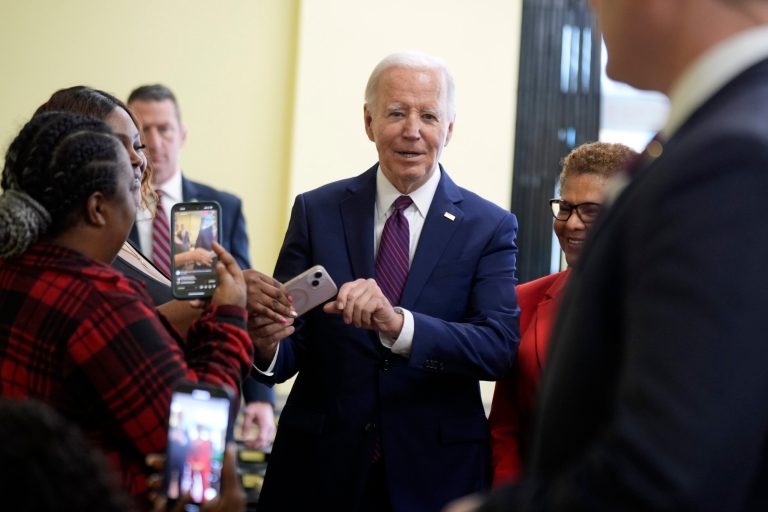 Biden appears confused at LA event when reporter asks about reelection