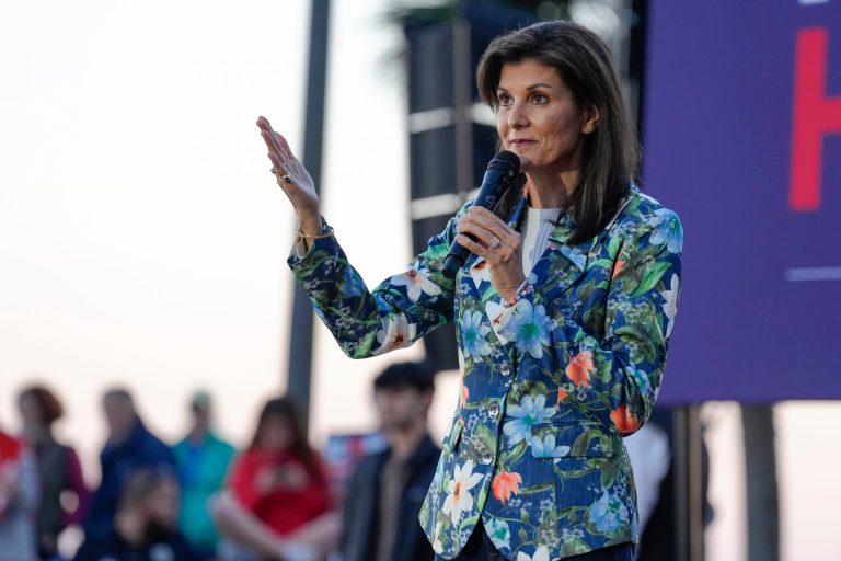 Nikki Haley specking at South Carolina Rally