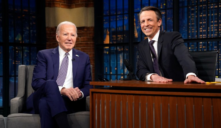 Biden brushes off concerns about his age during Seth Meyers interview: ‘Take a look at the other guy’