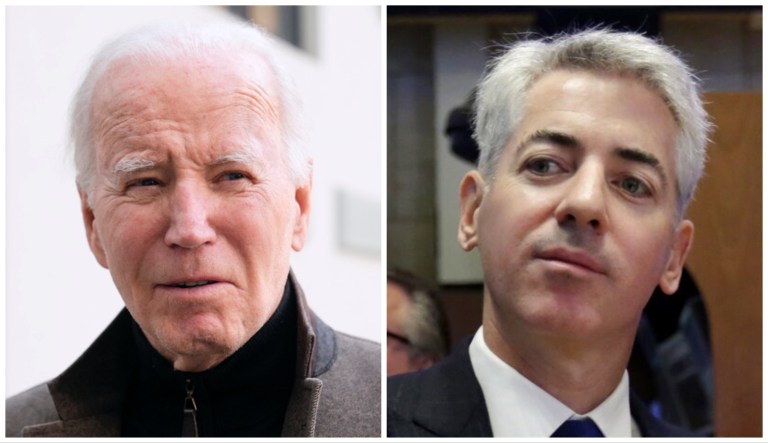 Joe Biden and Bill Ackman.