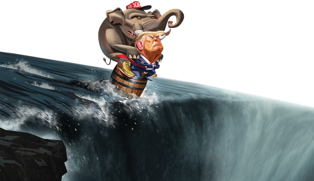 Republicans bet it all on Trump