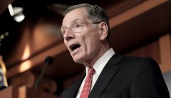 Barrasso says he will seek Thune’s leadership position rather than McConnell’s