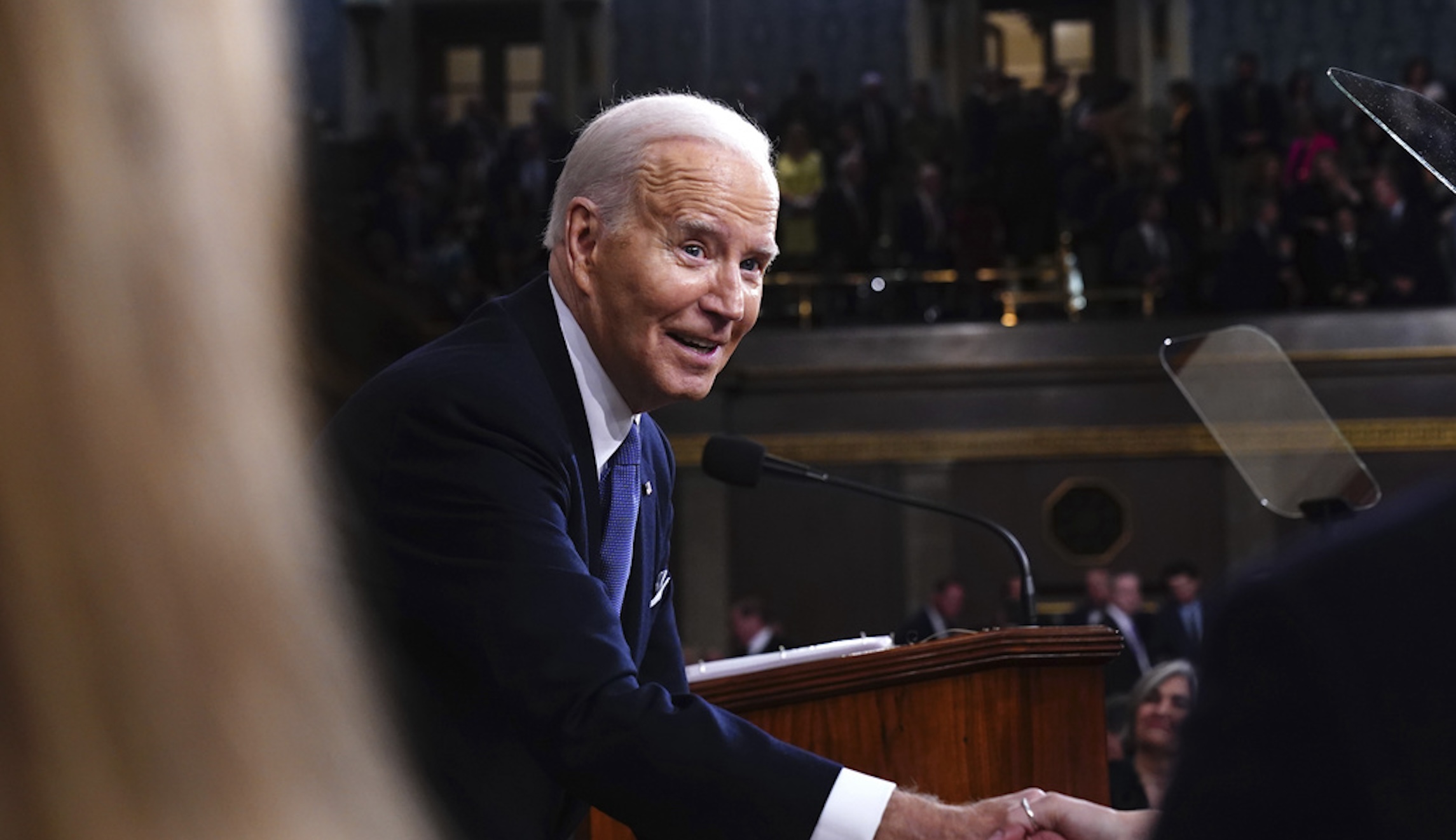 Down in the polls, Biden makes confrontational, highly political State of the Union address calling freedom and democracy under assault