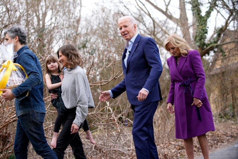 Biden says Trump’s name during first post-State of the Union campaign stop