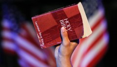 The Left puts on its sheep’s clothing to accuse Trump of sacrilege