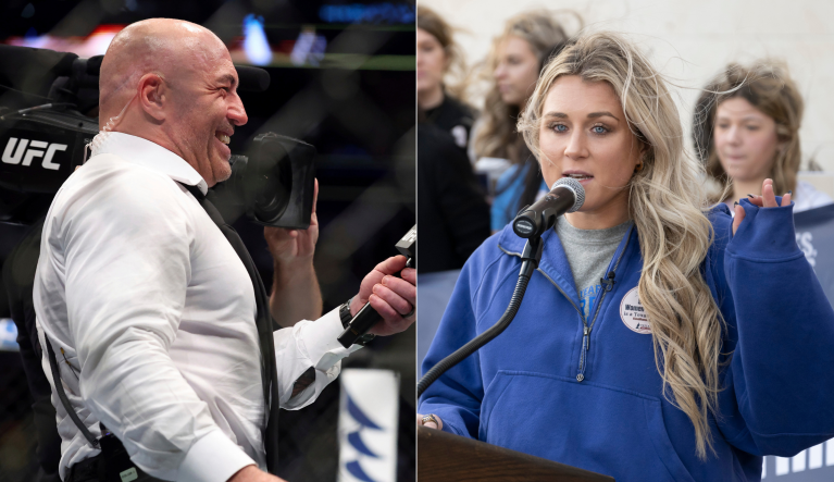 Riley Gaines and Joe Rogan lament ‘control’ of speech