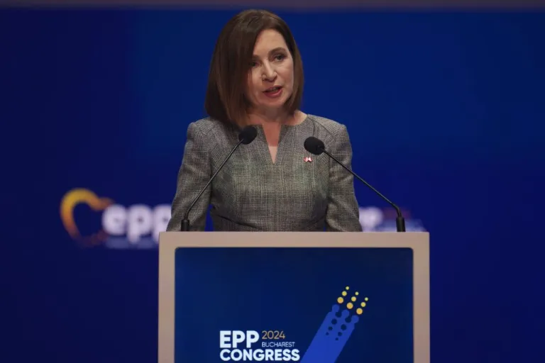 Moldova's President Maia Sandu