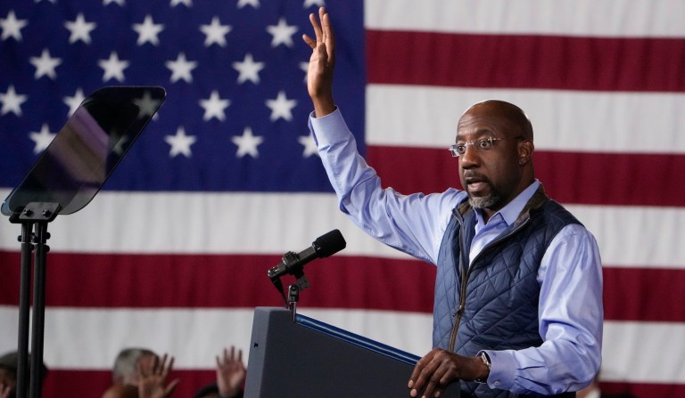 Raphael Warnock slams Trump for selling $59.99 Bible