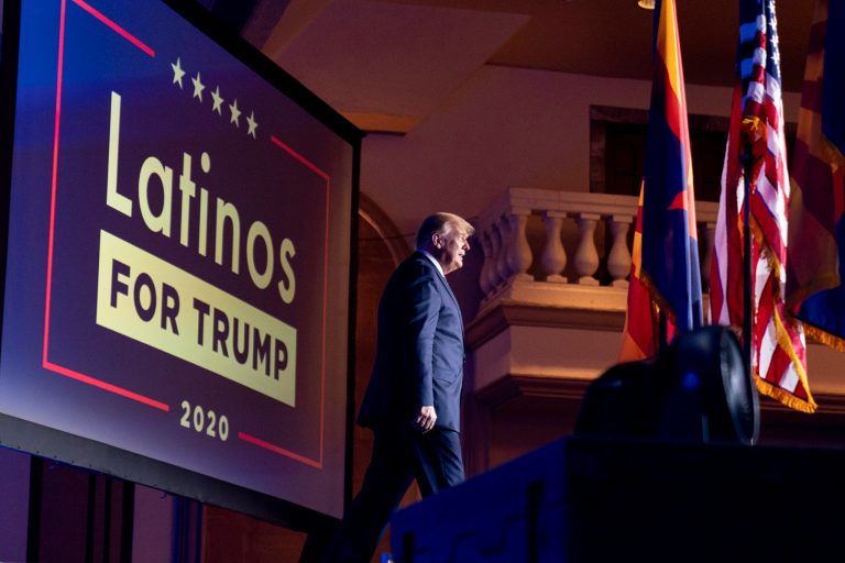 Trump has double-digit Hispanic lead as black and Asian voters also shift right