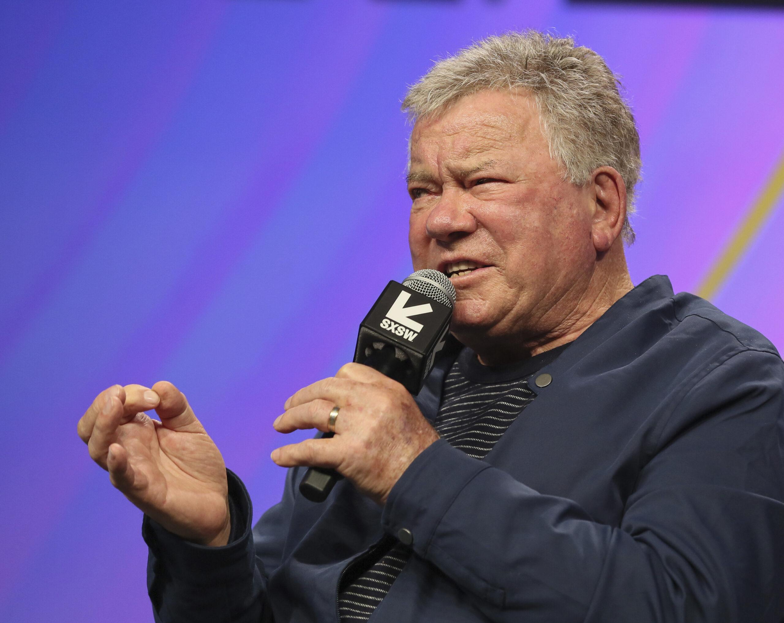 William Shatner promotes fighting climate change amid solar eclipse