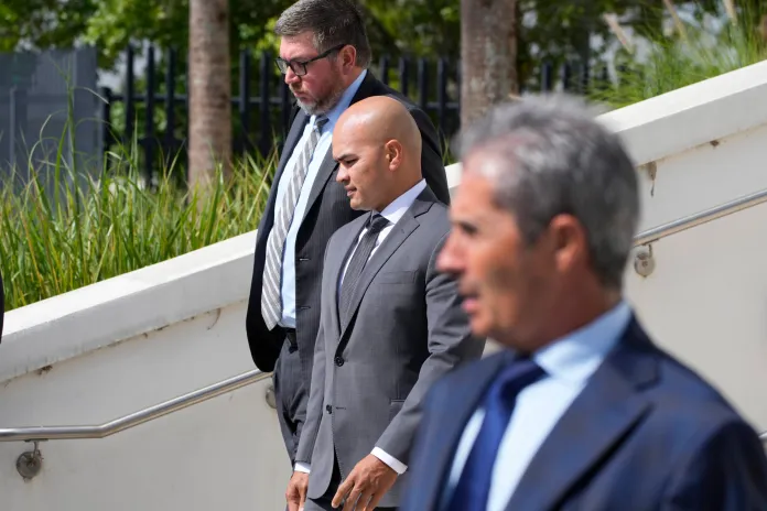 Walt Nauta, valet to former President Donald Trump, his attorney Stanley Woodward, and Carlos De Oliveira, the property manager of Trump's Mar-a-Lago estate.