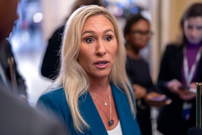 MTG presents case for removing Johnson as speaker in appeal to House GOP