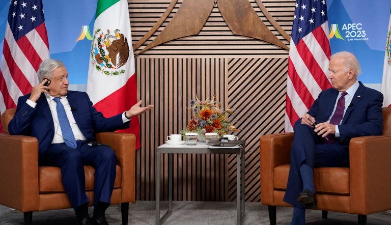 Biden and AMLO vow they will ‘significantly reduce irregular border crossings’ from Mexico