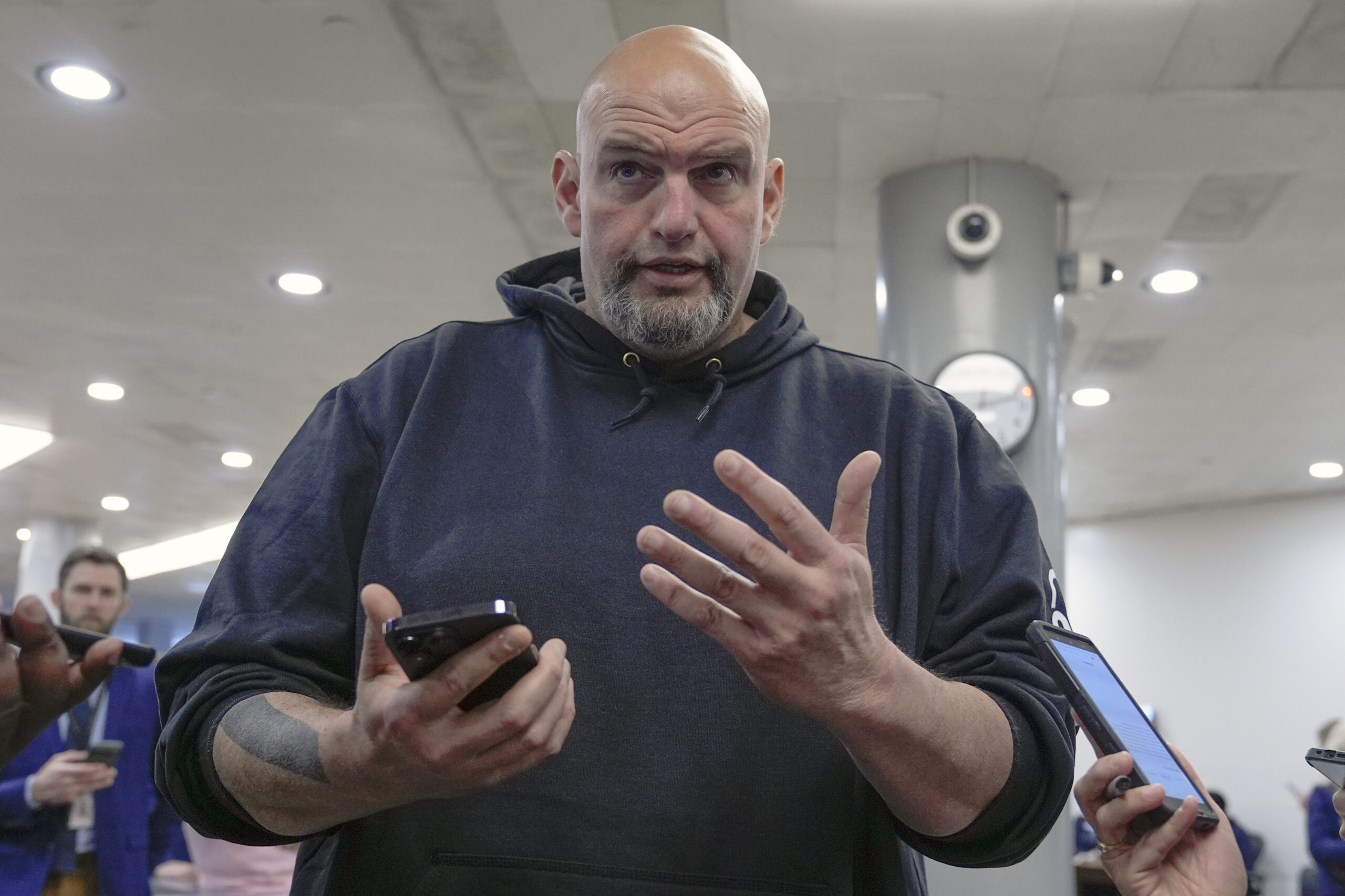 Fetterman denounces ‘a**hole’ pro-Palestinian protesters for public disruptions