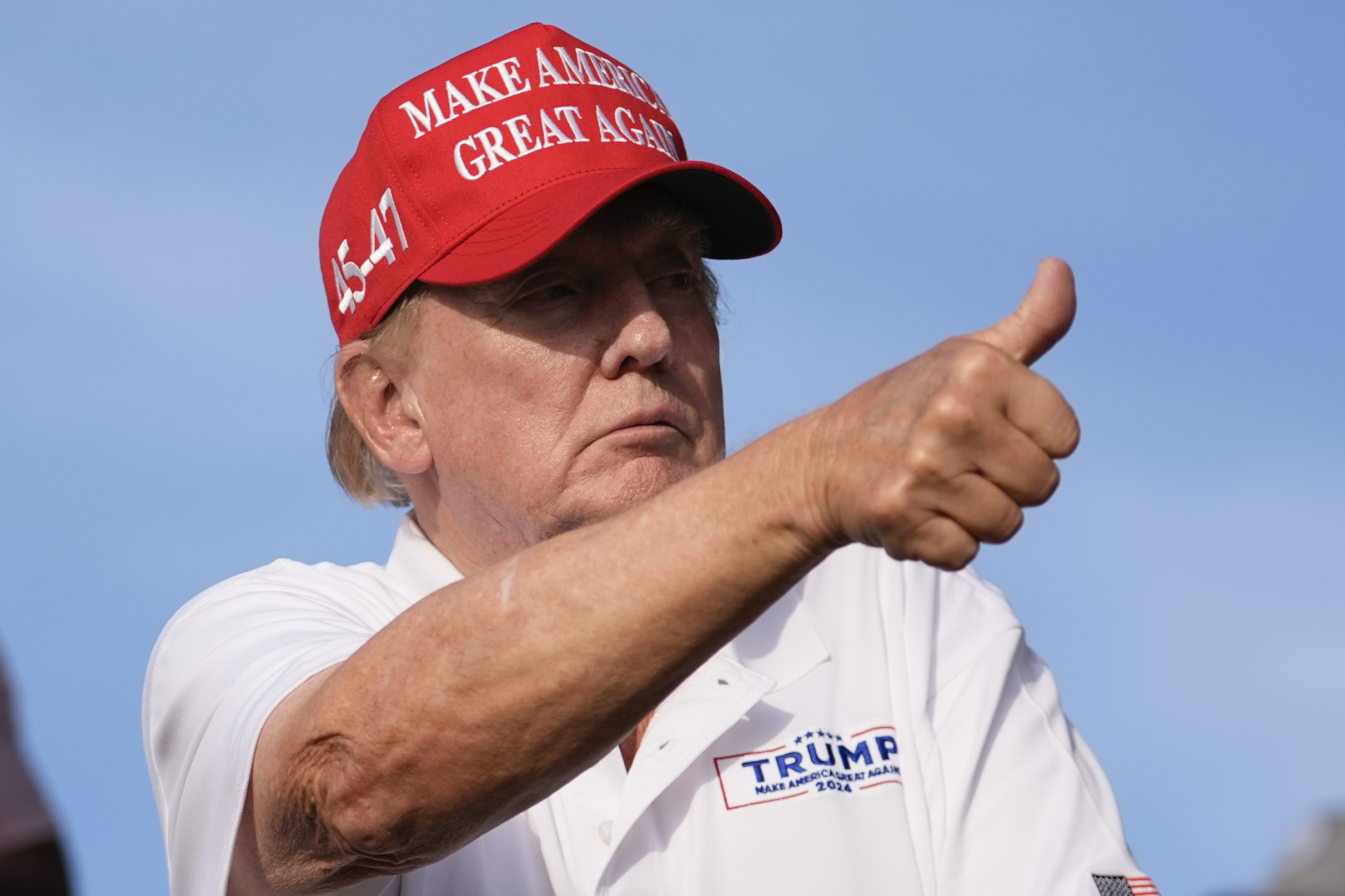 Trump buys lunch for supporters during Chick-fil-A stop in Atlanta