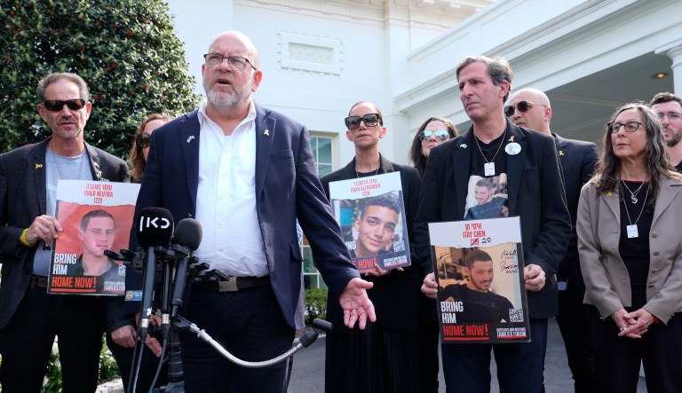 White House urges Hamas to release hostages as relatives meet with Harris