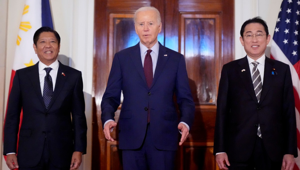 Biden hosts first-ever trilateral summit with Japan and Philippines