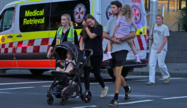 6 people stabbed to death in a Sydney shopping center and a suspect is fatally shot