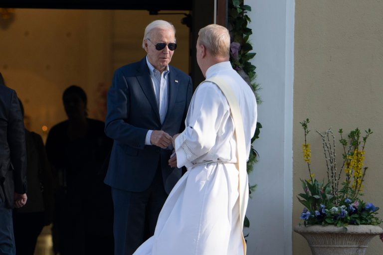 Biden blesses abortion with sign of the cross 