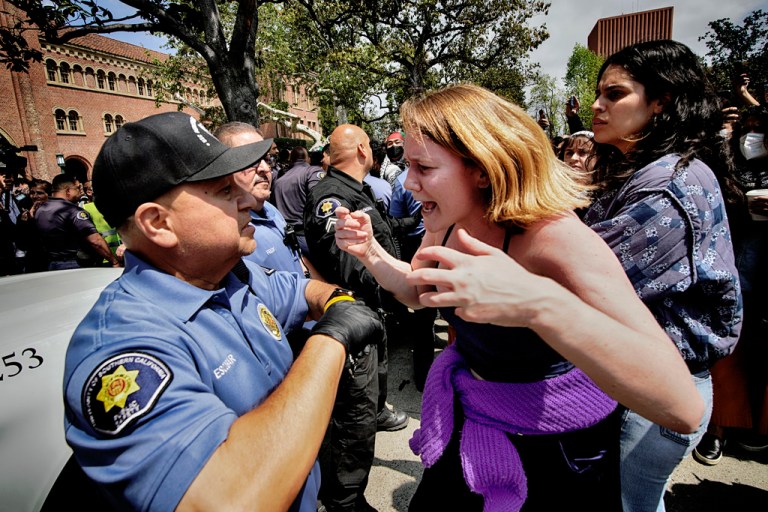 USC cancels commencement ceremony after pro-Palestinian protesters clash with police