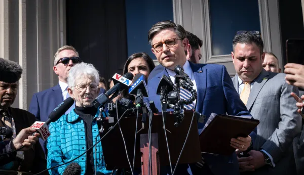 Columbia protests give Mike Johnson chance to turn page on Ukraine divisions