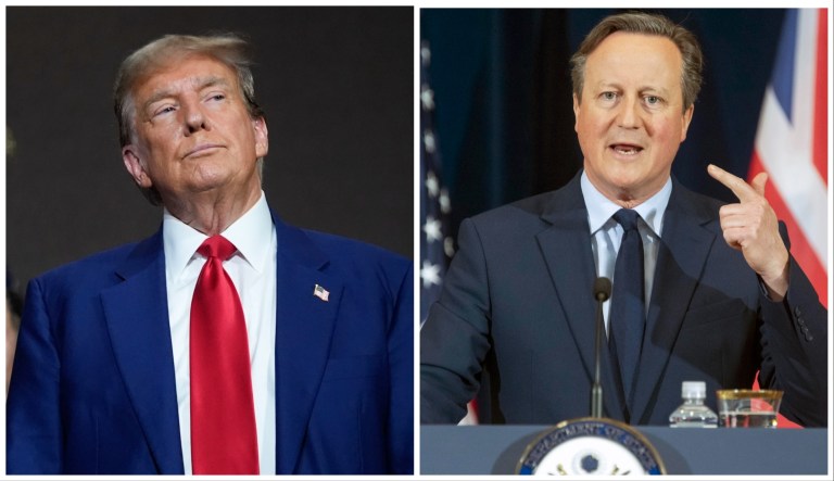 UK Foreign Minister David Cameron makes Trump and Mar-a-Lago first stop on tour seeking Ukraine aid
