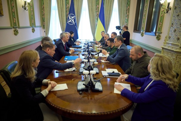 NATO floats Ukraine membership as Stoltenberg meets with Zelensky
