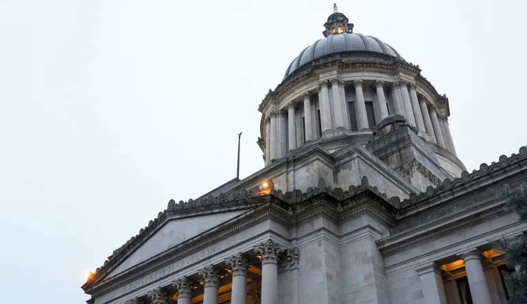 The state Capitol building in Olympia, Washington.