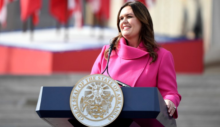 Lavish lectern: Audit finds Sarah Huckabee Sanders may have violated Arkansas law with pricey purchase
