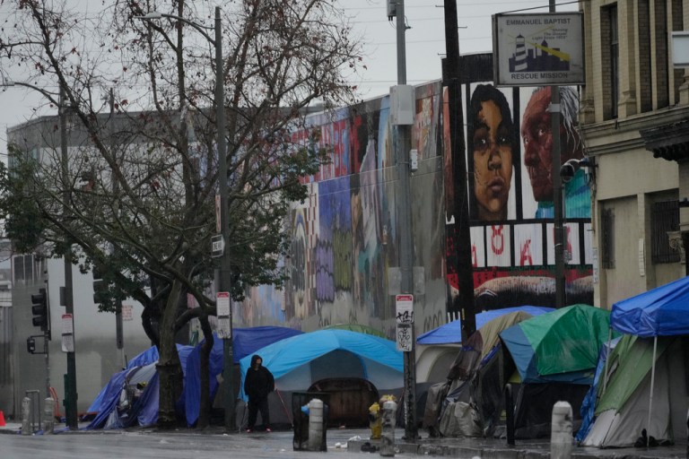 Biden’s big tent problem: The mushrooming encampments on college campuses and city streets