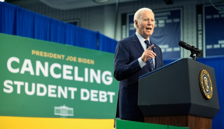 Conservative group launches messaging campaign against Biden student loan push