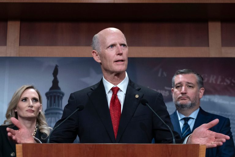 Rick Scott accuses Biden of joining ‘pro-Hamas’ side of Democratic Party