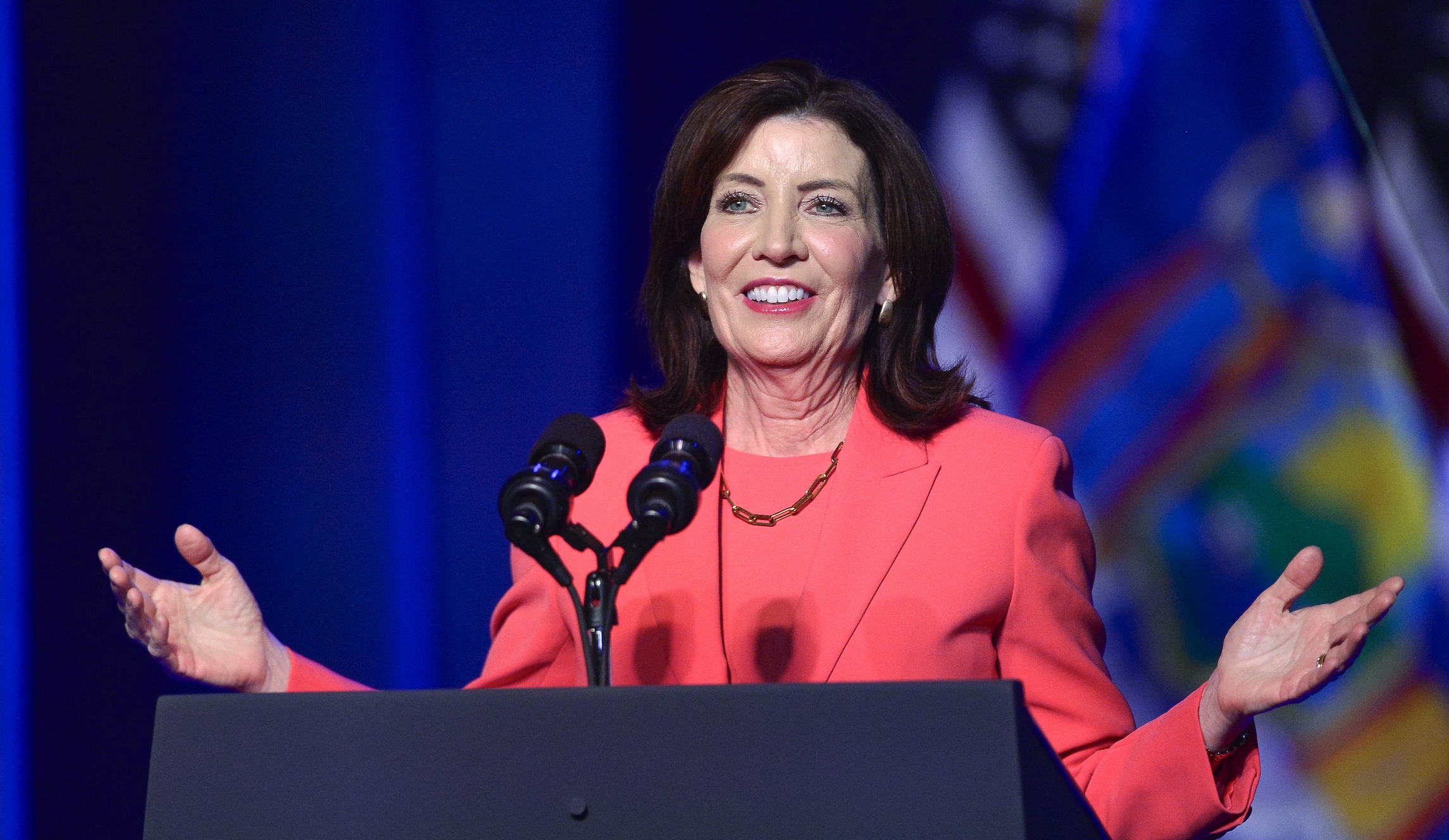 Kathy Hochul celebrates Mike Lawler ruling out gubernatorial bid