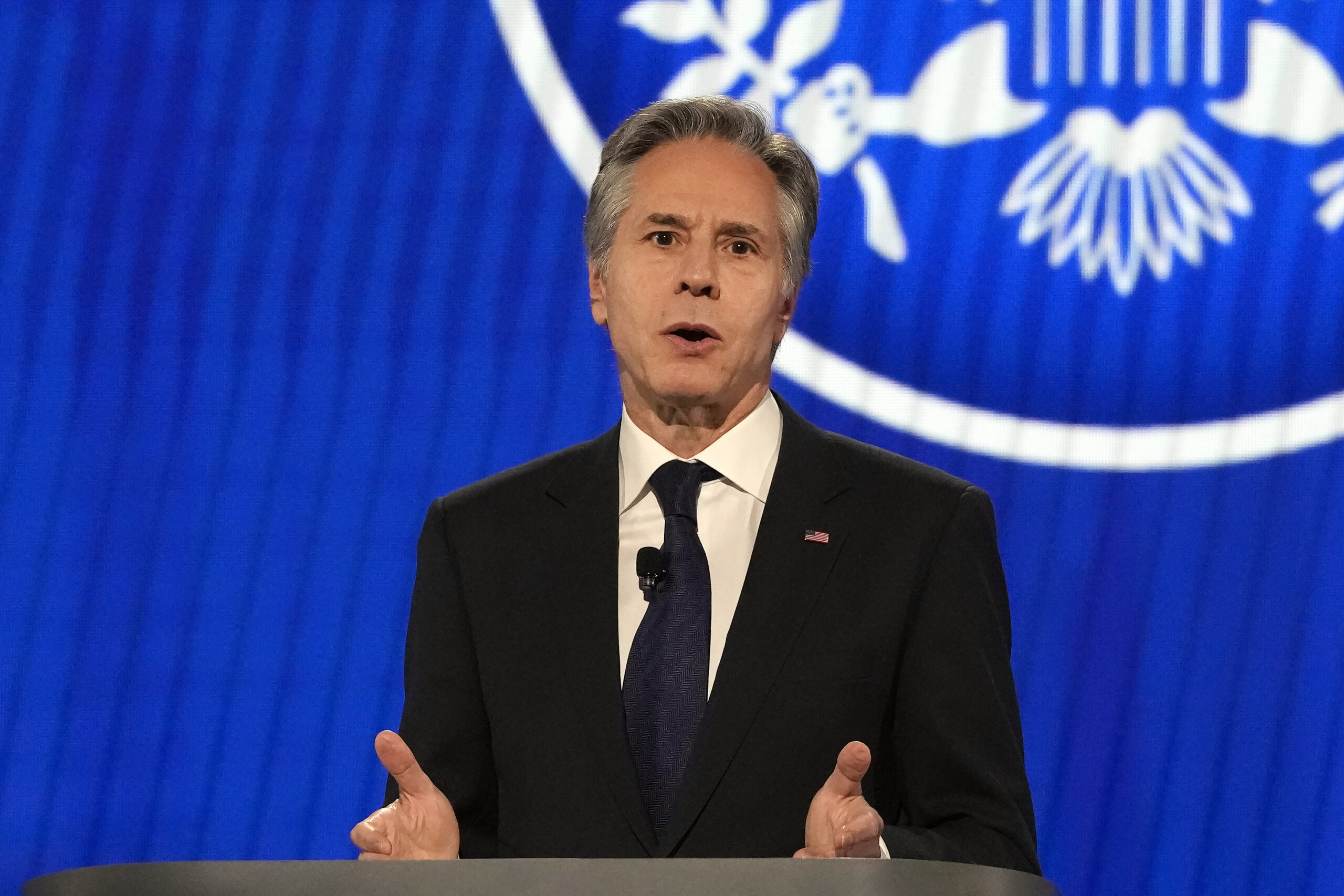 Blinken draws comparison to Ukraine with D-Day