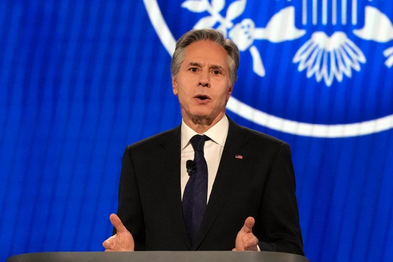 Blinken draws comparison to Ukraine with D-Day