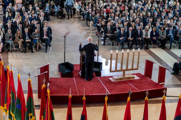 Biden quells pro-Israel critics with Holocaust remembrance speech