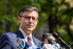 House Democrat warns Johnson over Trump trial visit