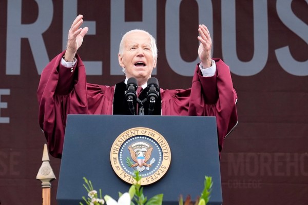 Biden invokes race in speech at Morehouse College graduation
