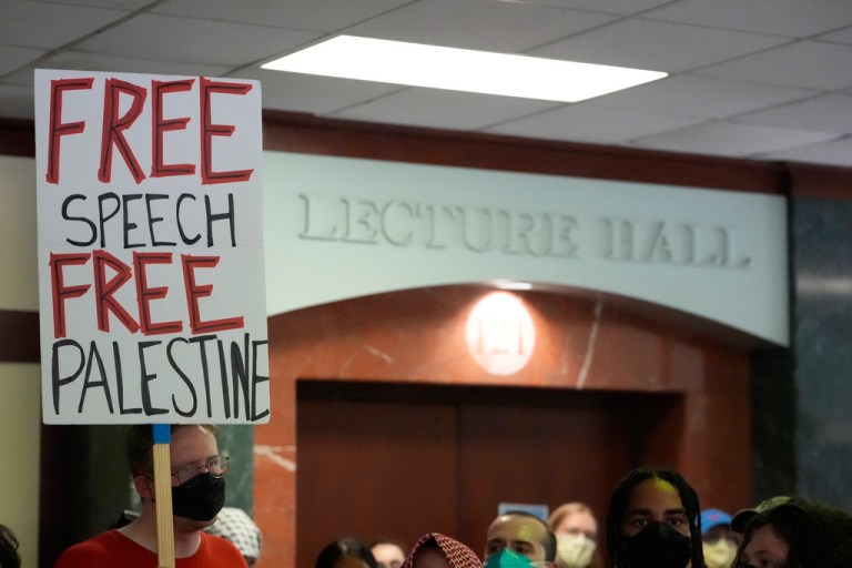 ‘Militant’ teachers who enlist children in DC pro-Palestinian ‘strike’ backed by national agitators