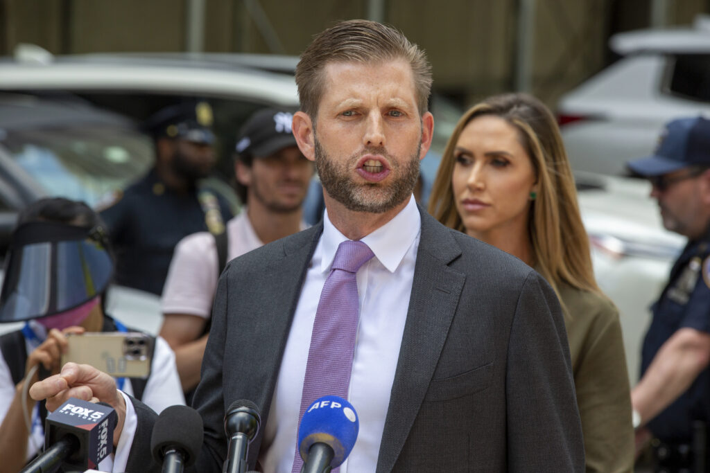 Eric Trump criticizes Judge Merchan’s handling of a ‘stacked’ case in Manhattan