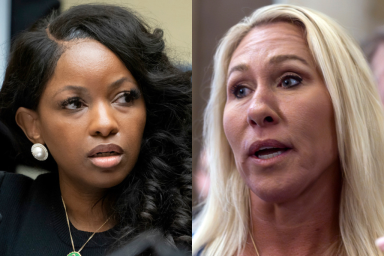 Reps. Jasmine Crockett (D-TX) and Marjorie Taylor Greene (R-GA).