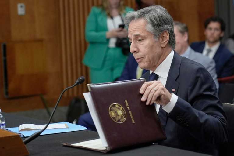 Blinken laments revelation of threat to withhold weapons from Israel