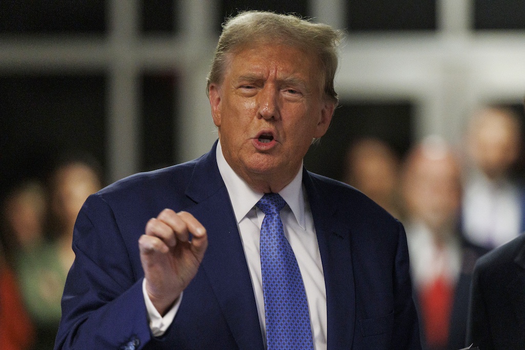 Trump team scrambles to explain why candidate shared video with ‘unified Reich’ headline