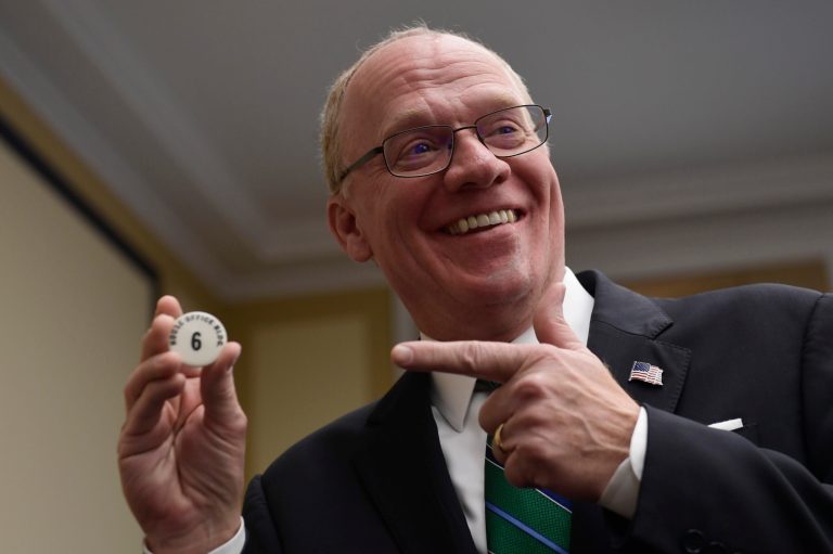 Congressman’s son steals the show as father speaks at House podium