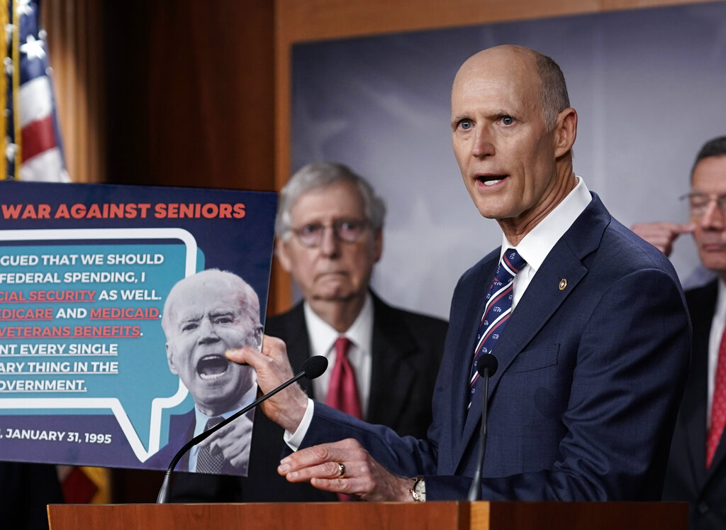 McConnell successor hopeful Rick Scott slams minority leader for caving to Democrats