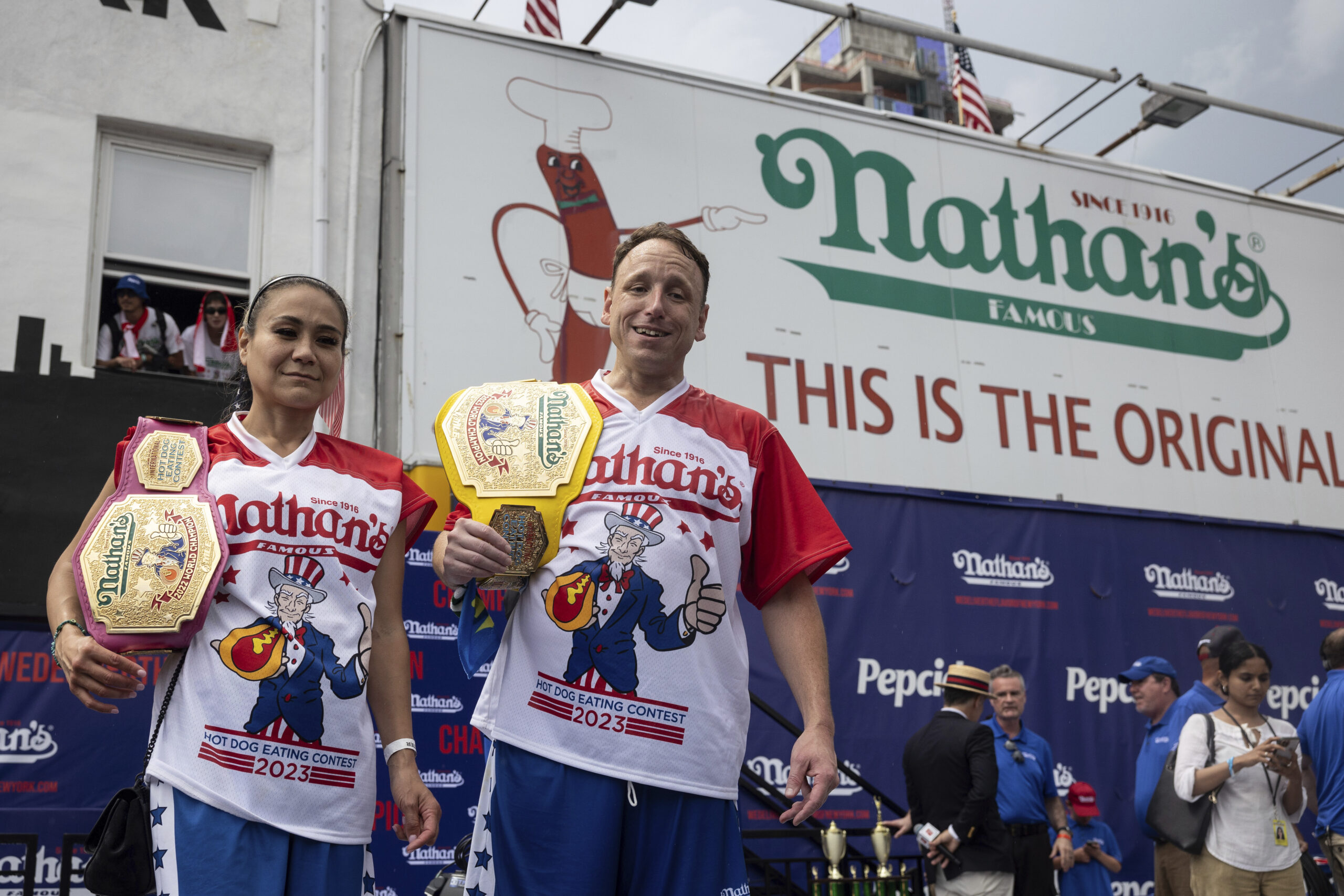 Food fight: Joey Chestnut disqualified from Nathan’s hot dog contest for representing meat rival