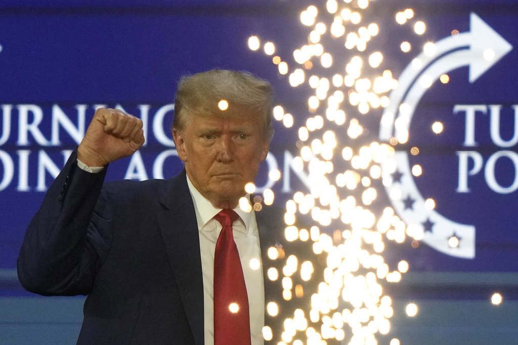 WATCH LIVE: Trump speaks at Turning Point convention in Detroit