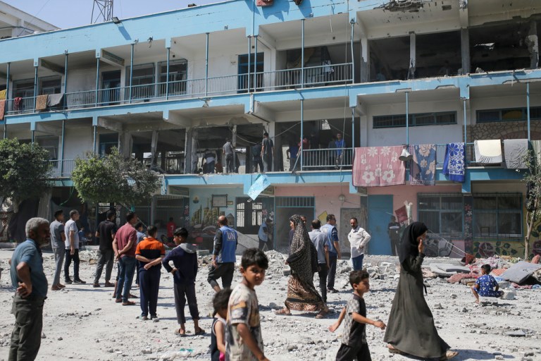 Israeli airstrike on school in Gaza kills dozens including terrorists