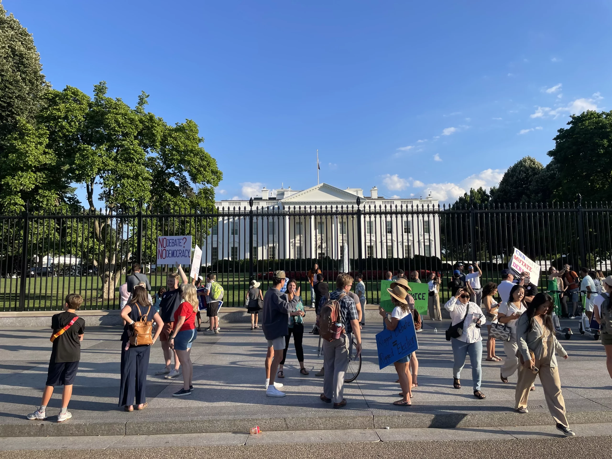 Signs Protest Rfk RFK Jr protesters gather outside White House to oppose exclusion at ...